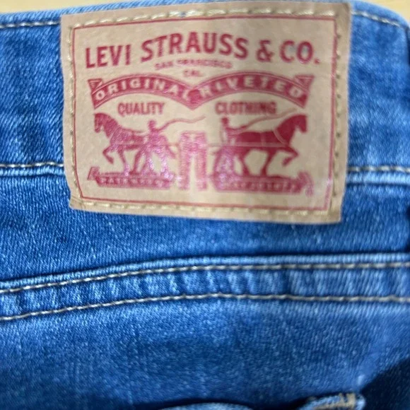 Levi Strauss 712 Slim Jeans Women Blue Denim Medium Wash Size 31 #863 - Picture 3 of 7